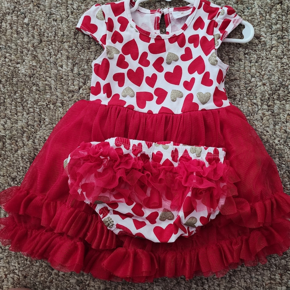 Baby girls Valentines Day dress